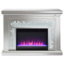 Coaster Furniture Gilmore 991048 Mirrored Freestanding Electric Fireplace - Silver IMAGE 9