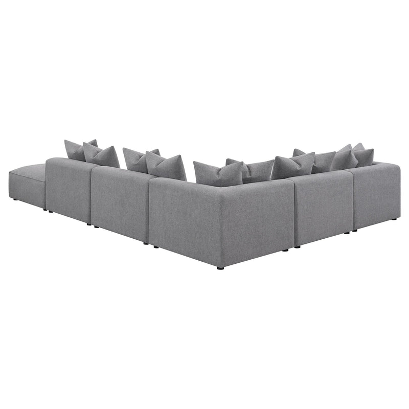 Coaster Furniture Jennifer 551594-SET 6 pc Tight Seat Modular Sectional - Grey IMAGE 4