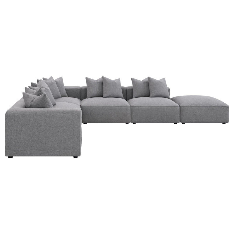 Coaster Furniture Jennifer 551594-SET 6 pc Tight Seat Modular Sectional - Grey IMAGE 5
