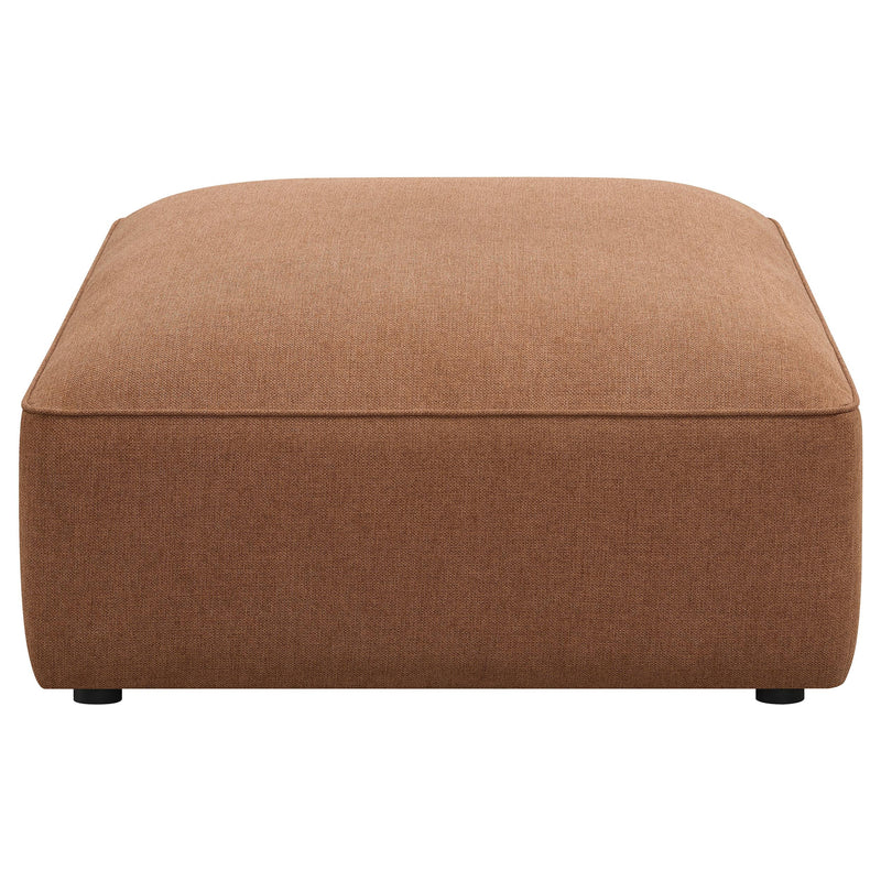 Coaster Furniture Jennifer 551593 Square Upholstered Ottoman - Terracotta IMAGE 2