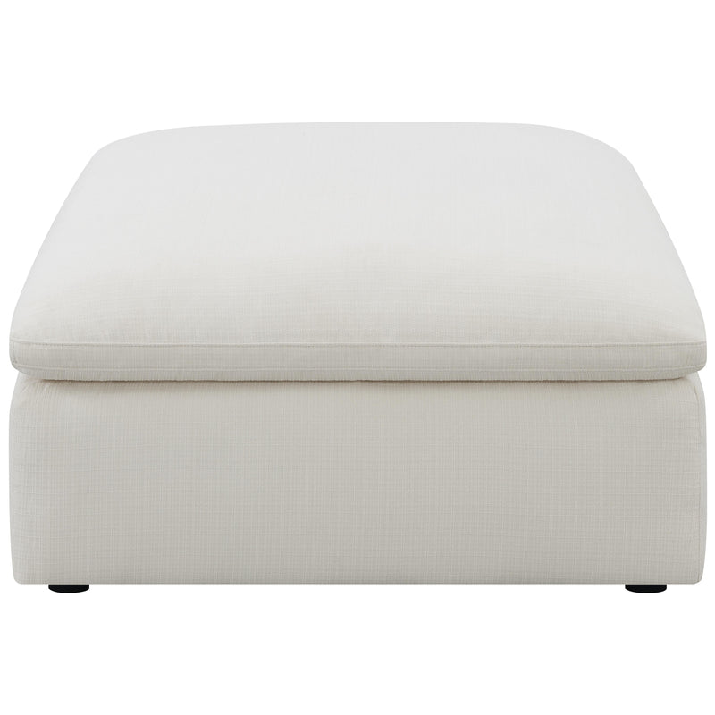 Coaster Furniture Hobson 551453 Square Upholstered Ottoman - Ivory IMAGE 1