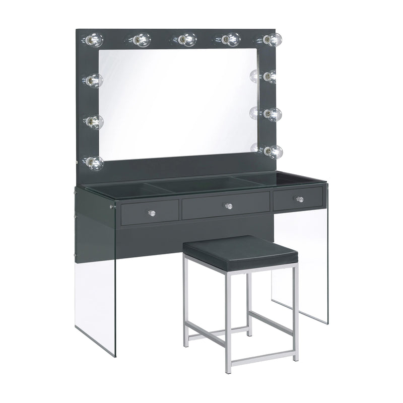 Coaster Furniture Afshan 3-Drawer Vanity Desk with Vanity Stool IMAGE 1