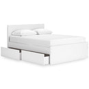 Signature Design by Ashley Onita EB9630B12 Queen Panel Platform Bed with 1 Side Storage IMAGE 2