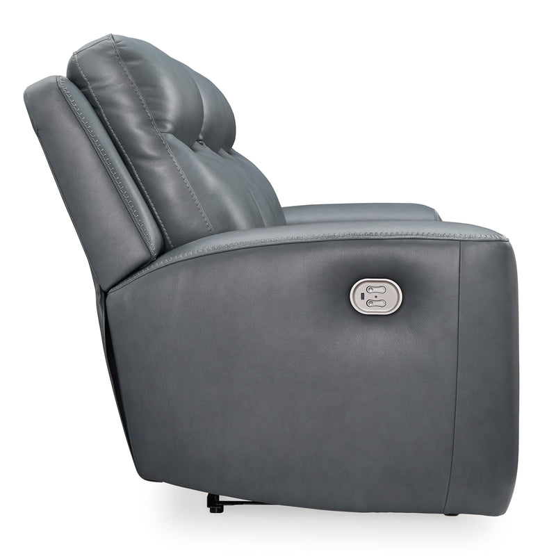  Signature Design by Ashley Mindanao U5950415C Power Reclining Sofa with Adjustable Headrest IMAGE 4