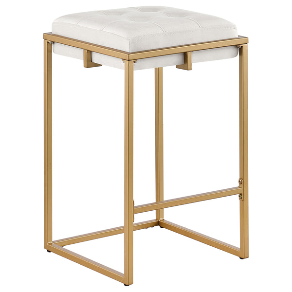Coaster Furniture Nadia 183645 Upholstered Backless Counter Stool - Beige IMAGE 1
