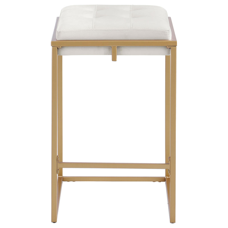 Coaster Furniture Nadia 183645 Upholstered Backless Counter Stool - Beige IMAGE 2