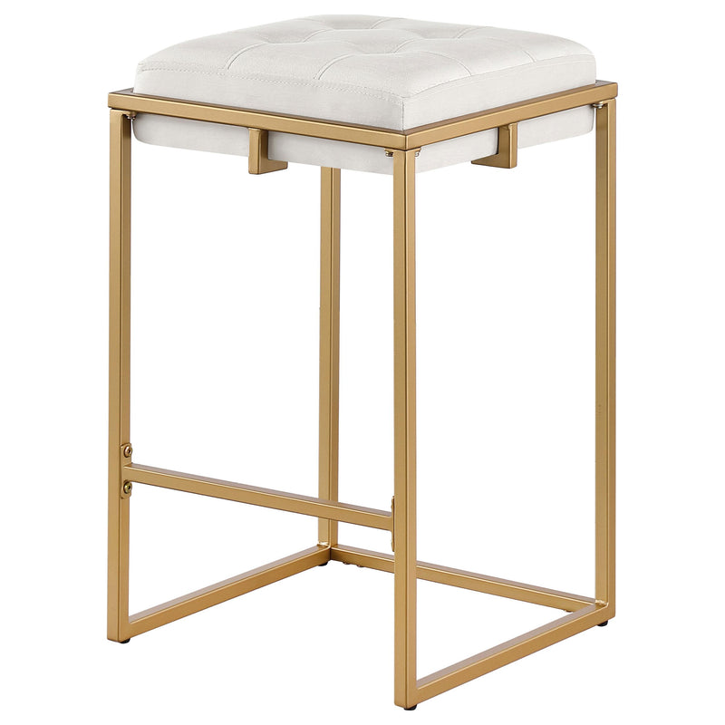 Coaster Furniture Nadia 183645 Upholstered Backless Counter Stool - Beige IMAGE 3
