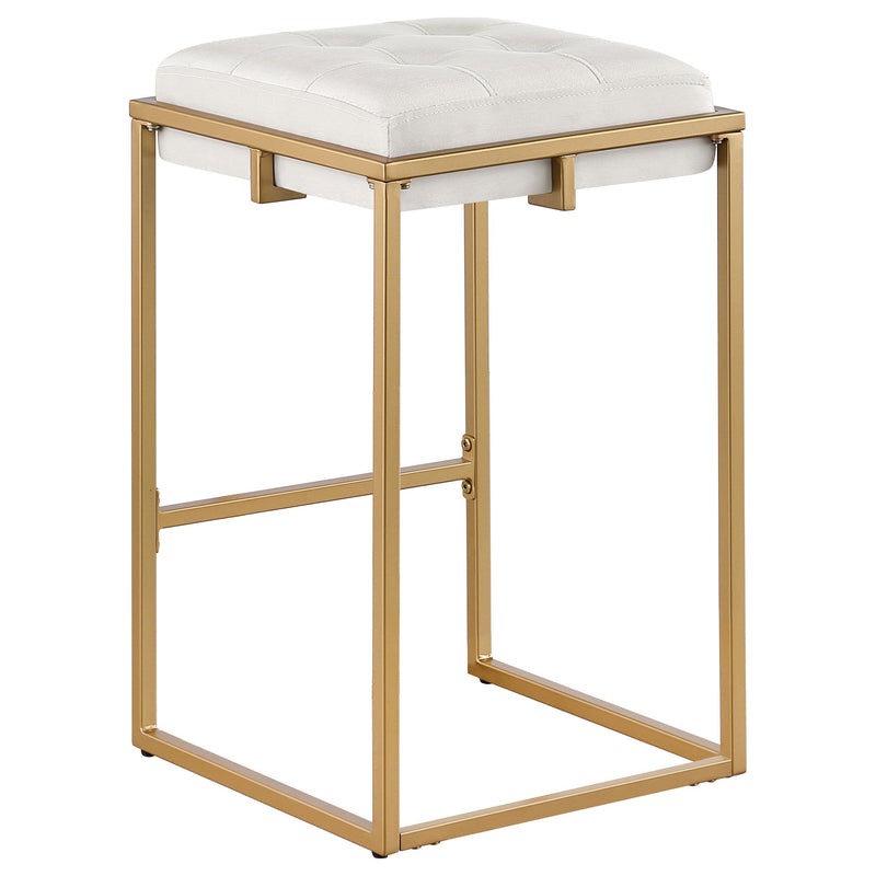 Coaster Furniture Nadia 183645 Upholstered Backless Counter Stool - Beige IMAGE 5