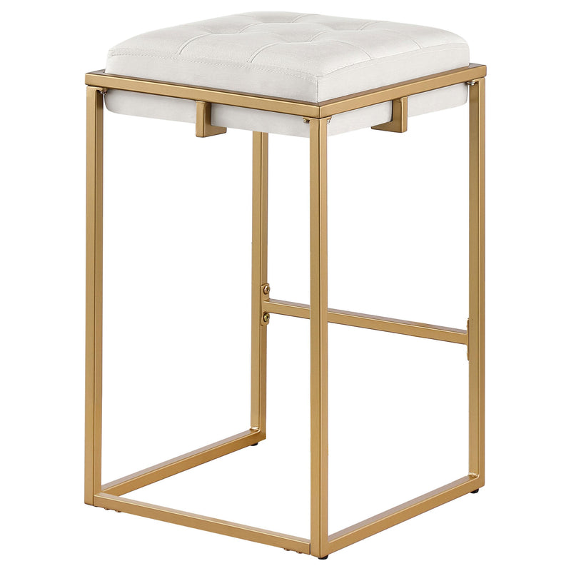 Coaster Furniture Nadia 183645 Upholstered Backless Counter Stool - Beige IMAGE 6