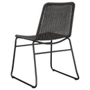 Coaster Furniture Dacy 192032 Faux Rattan Metal Dining Side Chair - Brown IMAGE 5