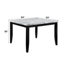 Calgary Furniture Emporium Square Hussein Counter Height Dining Table with Marble Top DN01444 IMAGE 17