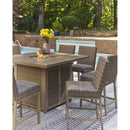  Signature Design by Ashley Walton Bridge P749-665 Square Bar Table with Fire Pit IMAGE 16