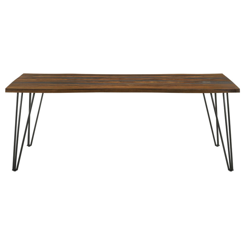 Coaster Furniture Neve 193861 80-inch Live Edge Dining Table - Grey Sheesham IMAGE 3