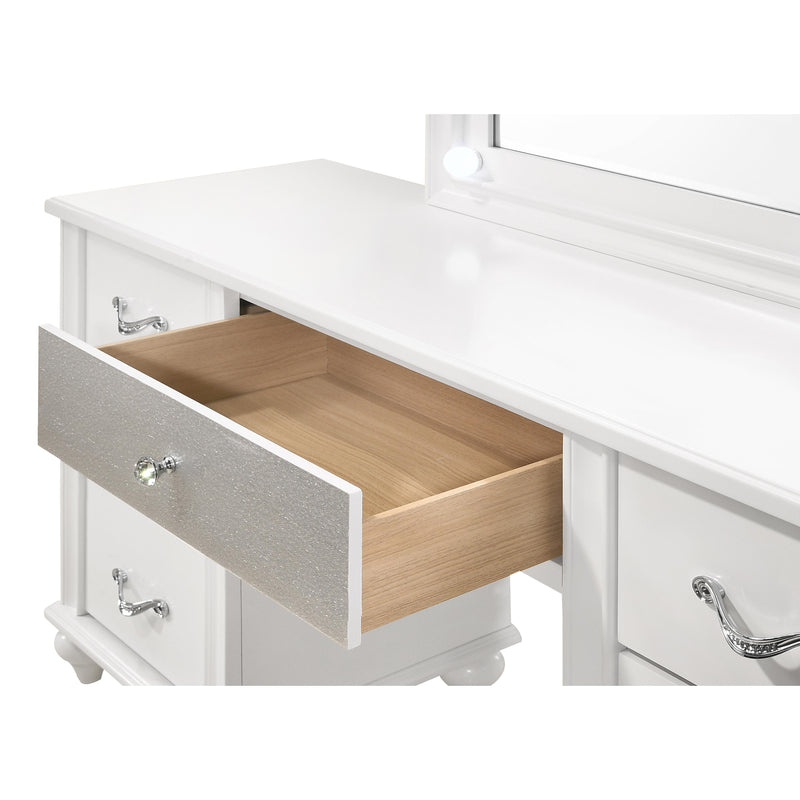 Coaster Furniture Barzini 205897 7-Drawer Vanity Set with Lighting - White IMAGE 4
