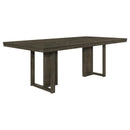 Coaster Furniture Kelly 107961 Rectangular 87-inch Wood Dining Table - Dark Grey IMAGE 1