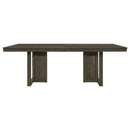 Coaster Furniture Kelly 107961 Rectangular 87-inch Wood Dining Table - Dark Grey IMAGE 3