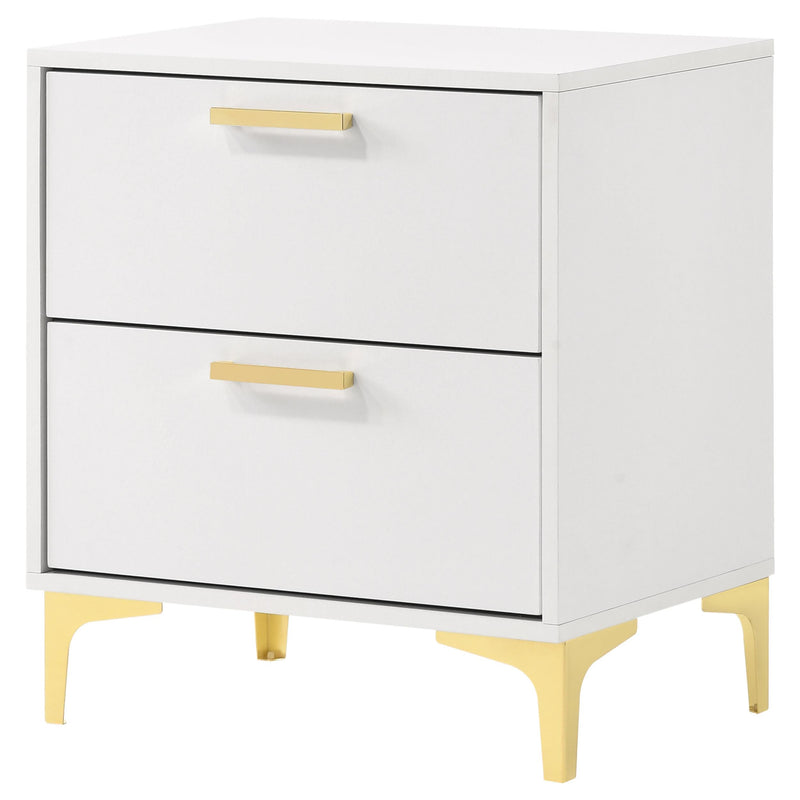 Coaster Furniture Kendall 224402 2-Drawer Nightstand - White IMAGE 3