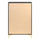 Coaster Furniture Kendall 224455 5-Drawer Bedroom Chest - Black IMAGE 4