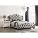 Coaster Furniture Bella 315871KE Upholstered Eastern King Panel Bed - Grey IMAGE 2