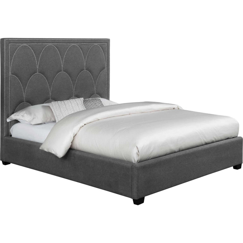 Coaster Furniture Bowfield 315900KE Upholstered Eastern King Panel Bed - Charcoal IMAGE 1