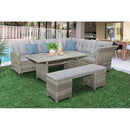 Furniture of America Malia GM-1002-5PK 5 pc Sectional Set w/ Bench IMAGE 2