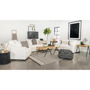 Coaster Furniture Ashlyn 509891 Upholstered Sloped Arm Sofa - White IMAGE 2