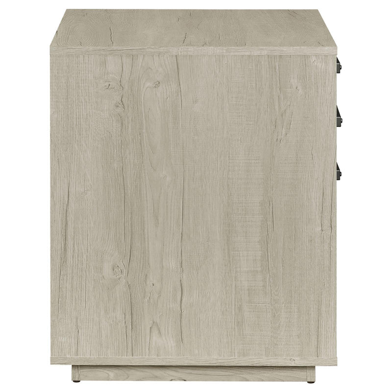 Coaster Furniture Loomis 805882 3-Drawer Home Office File Cabinet - Whitewashed Grey IMAGE 11