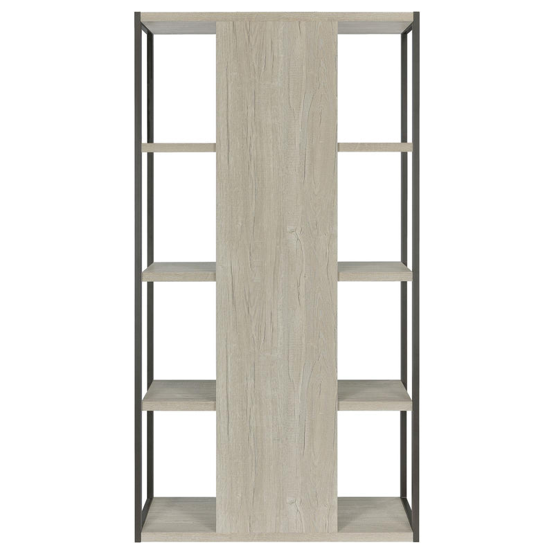 Coaster Furniture Loomis 805883 72-inch 4-shelf Bookshelf - Whitewashed Grey IMAGE 7
