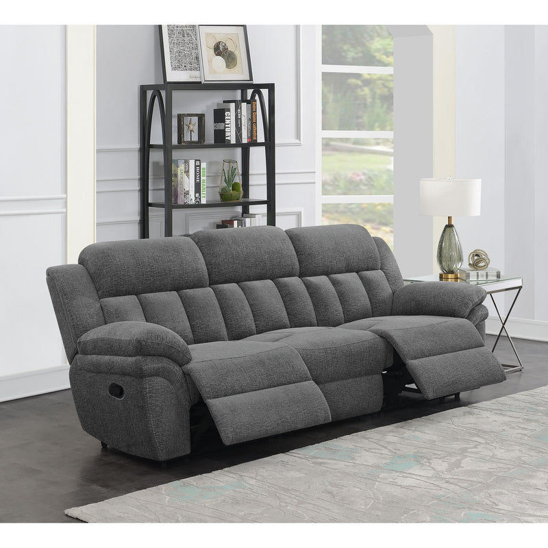 Coaster Furniture Bahrain 609541 Upholstered Motion Sofa - Charcoal IMAGE 10