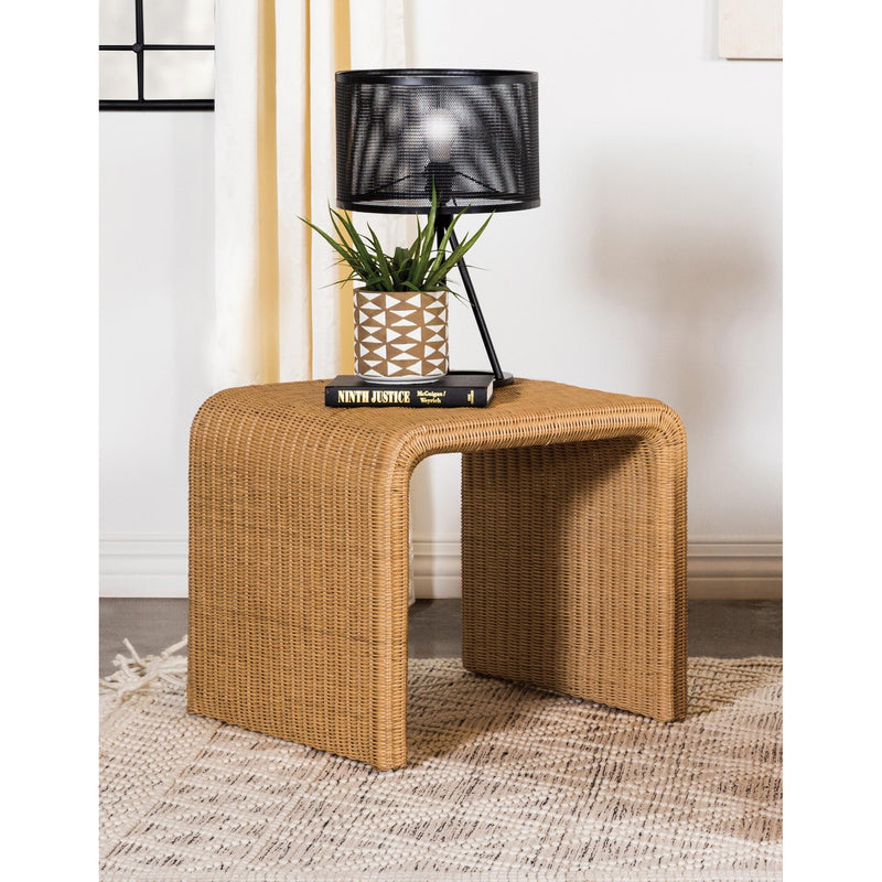 Coaster Furniture Juanita 709817 Square Woven Rattan End Table - Natural IMAGE 6