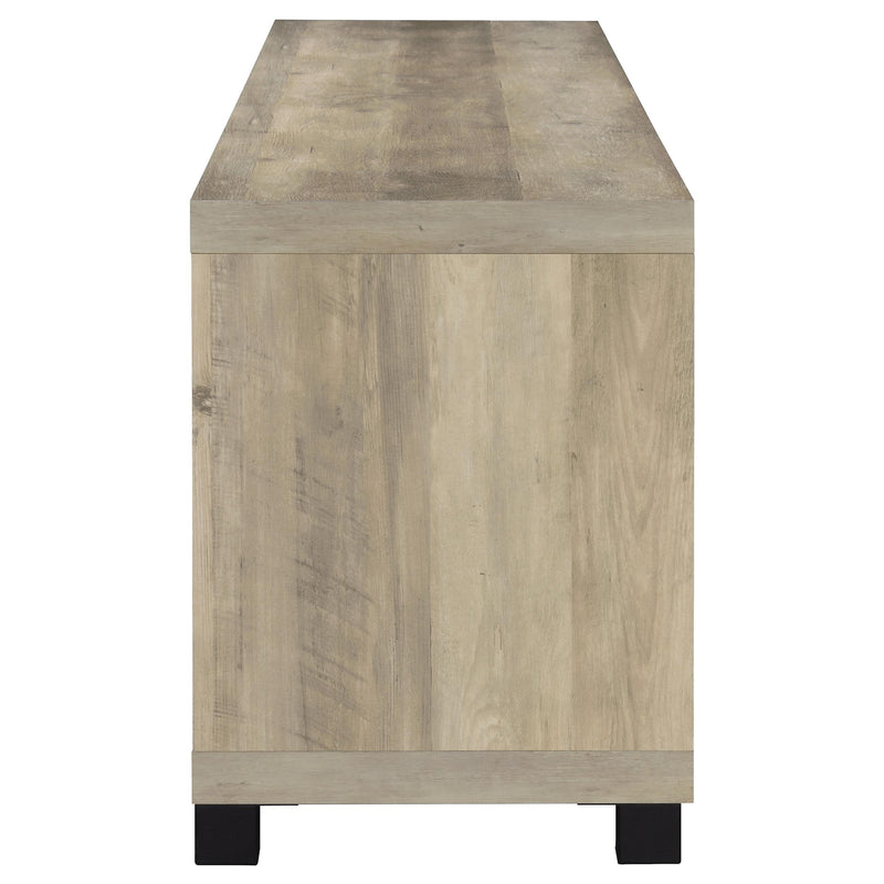 Coaster Furniture Sachin 736283 4-door Engineered Wood 79" TV Stand - Distressed Pine IMAGE 8