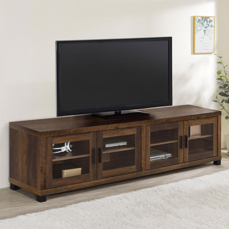 Coaster Furniture Sachin 736293 4-door Engineered Wood 79" TV Stand - Dark Pine IMAGE 9