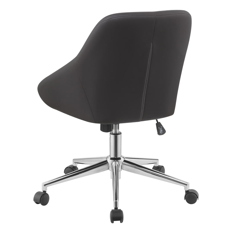 Coaster Furniture Jackman 801426 Upholstered Adjustable Home Office Desk Chair - Brown IMAGE 5