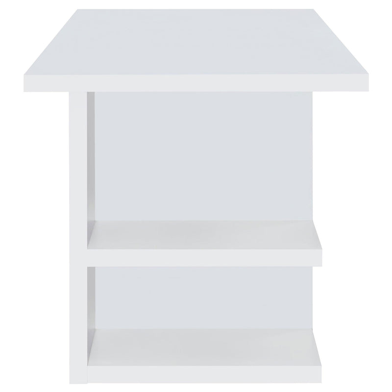 Coaster Furniture Alice 801455 71-inch 4-shelf Engineered Wood Writing Desk - White IMAGE 7