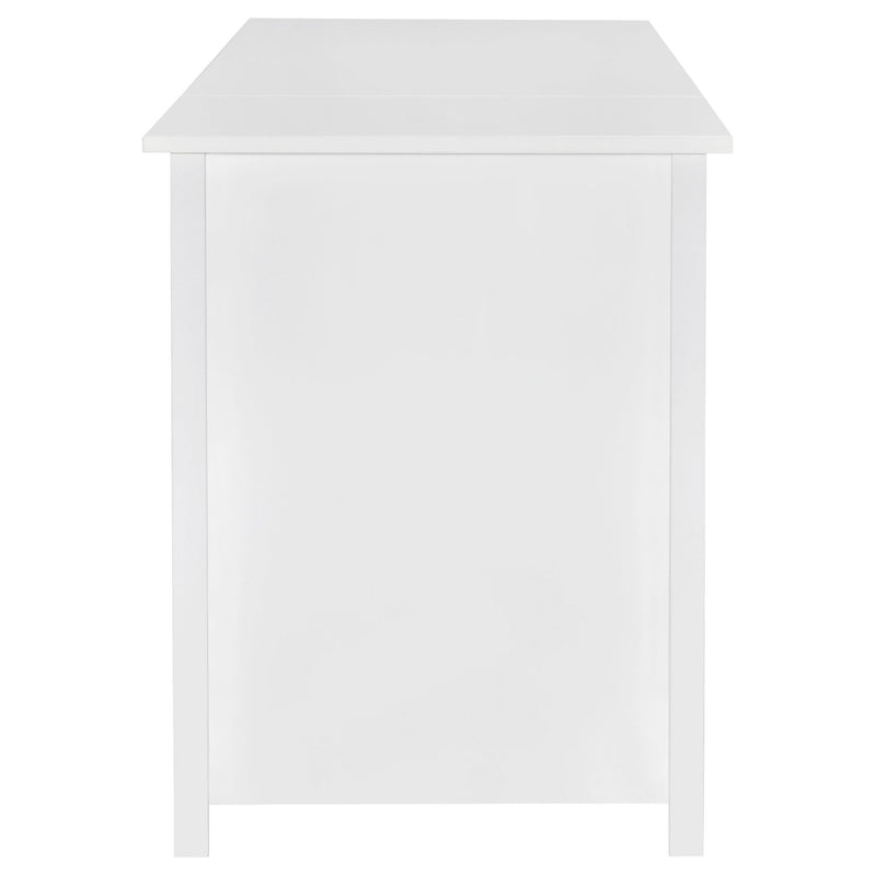 Coaster Furniture Dylan 801573 60-inch 4-Drawer Lift Top Office Desk - White High Gloss IMAGE 8