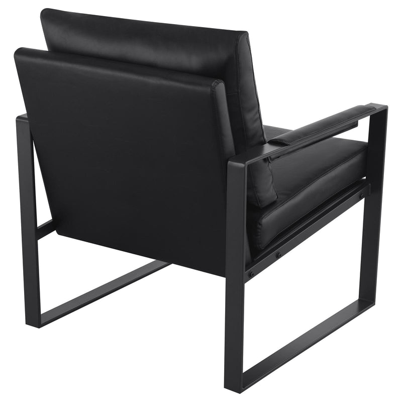 Coaster Furniture Rosalind 903021 Upholstered Track Arm Accent Chair - Black IMAGE 7