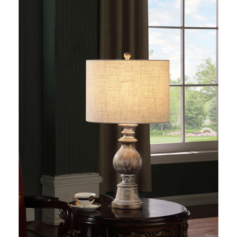 Coaster Furniture Brie 920169 28-inch Drum Shade Urn Table Lamp - Antique Gold IMAGE 2