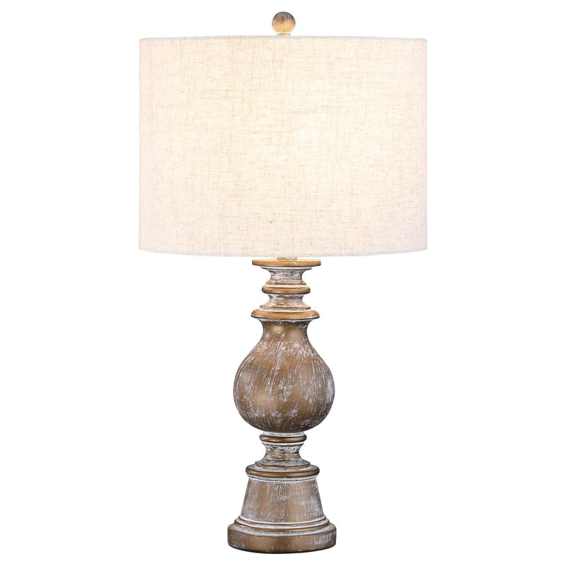 Coaster Furniture Brie 920169 28-inch Drum Shade Urn Table Lamp - Antique Gold IMAGE 3