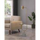 Coaster Furniture Jodie 923309 55-inch Adjustable Floor Lamp Side Table - Antique Brass IMAGE 3