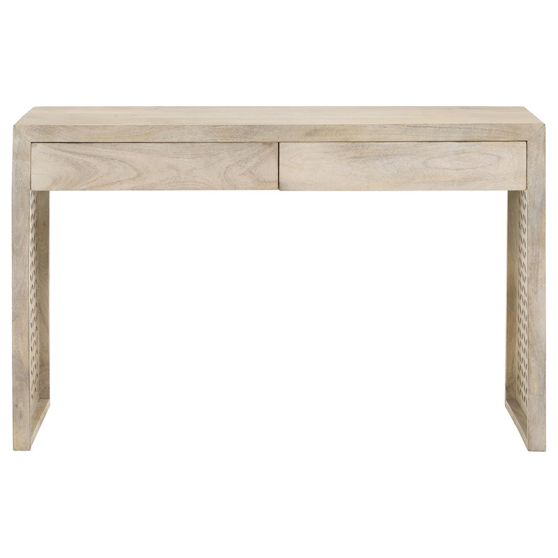 Coaster Furniture Rickman 959543 2-Drawer Wood Entryway Console Table - White Washed IMAGE 4