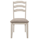 Coaster Furniture Ronnie 108052 Wood Dining Side Chair - Rustic Cream IMAGE 3