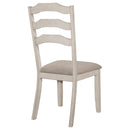 Coaster Furniture Ronnie 108052 Wood Dining Side Chair - Rustic Cream IMAGE 7