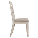 Coaster Furniture Ronnie 108052 Wood Dining Side Chair - Rustic Cream IMAGE 8