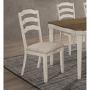 Coaster Furniture Ronnie 108052 Wood Dining Side Chair - Rustic Cream IMAGE 9