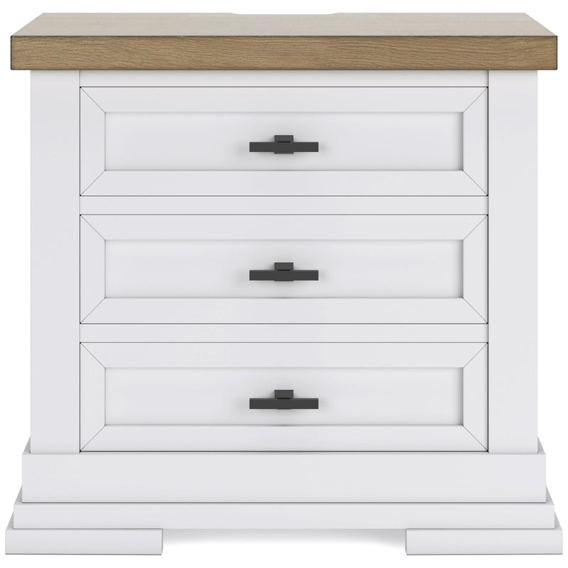  Benchcraft Ashbryn B844-93 Three Drawer Night Stand IMAGE 3