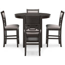  Signature Design by Ashley Langwest D422-223 Dining Room Counter Table Set IMAGE 2