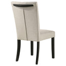 Coaster Furniture Malia 122342 Fabric Upholstered Dining Side Chair - Beige IMAGE 7