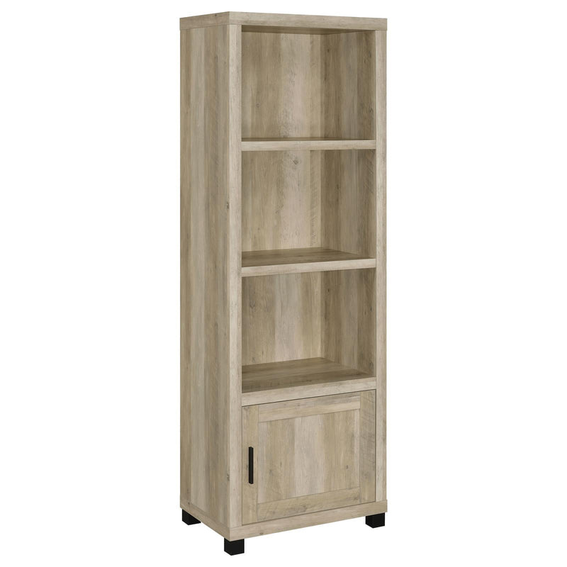 Coaster Furniture Sachin 707746 3-shelf Engineered Wood Media Tower - Distressed Pine IMAGE 1