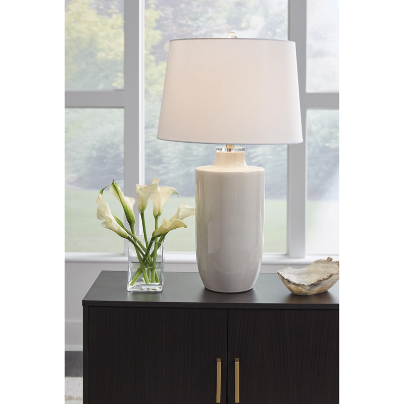  Signature Design by Ashley Cylener L100794 Ceramic Table Lamp IMAGE 2