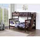 IFDC B-1850 Twin/Full Bunk Bed - Espresso IMAGE 1
